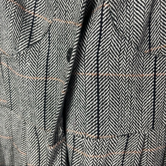 Boutique Gray Tweed Retro Button Down Midi Dress S - Picture 5 of 5